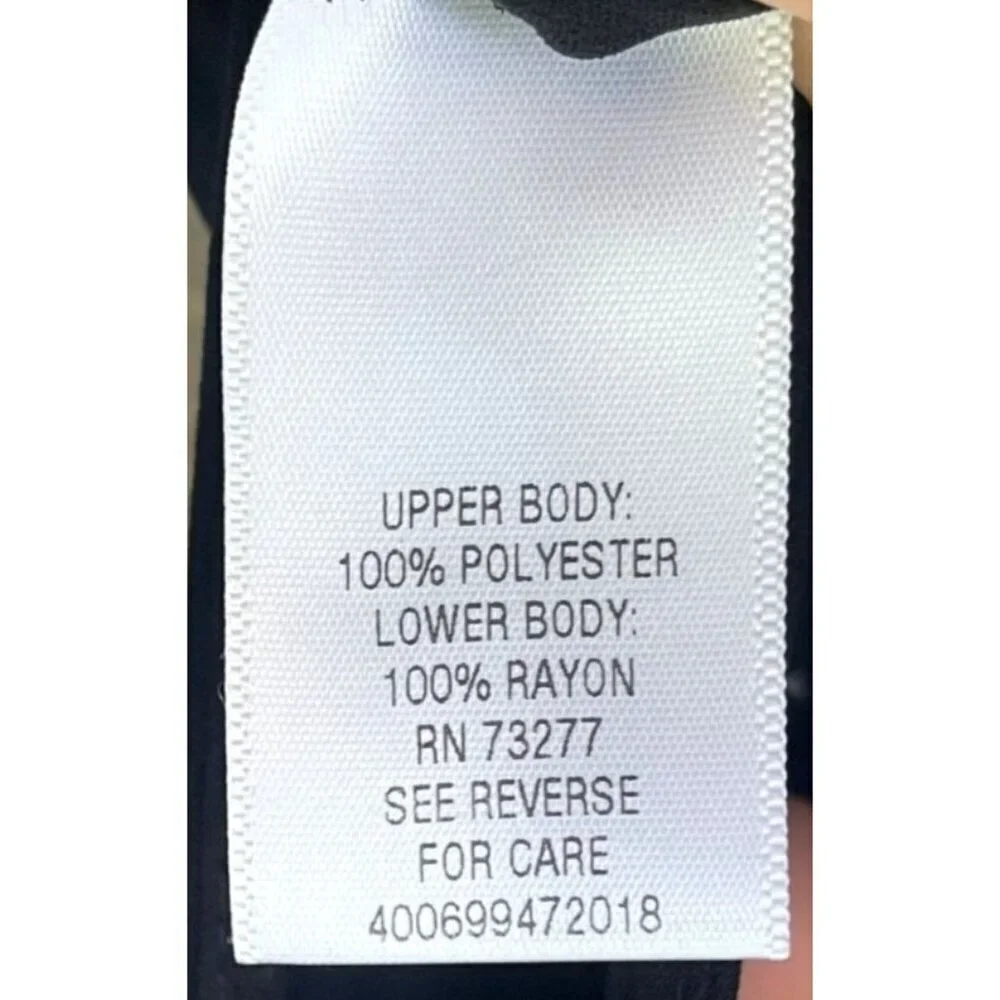 NWT Candies Sheer Sz S Black Rhinestone Sleeveless Tunic Button Front Blouse Top - Picture 8 of 8